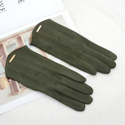 Women's Gloves - Warm - Suede - Touchscreen Gloves - Winter Gloves-Grace Aura