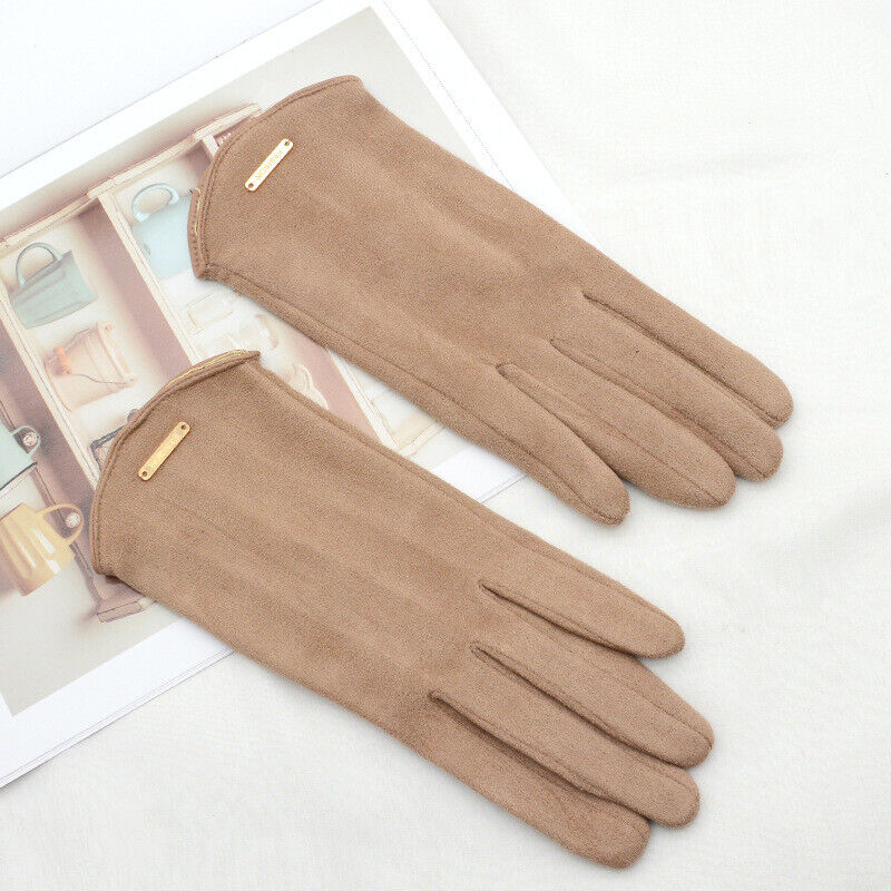 Women's Gloves - Warm - Suede - Touchscreen Gloves - Winter Gloves-Grace Aura