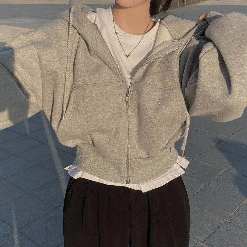 Women's Hoodie | Comfy | Oversized | Zipper Hoodie | Ladies Zip-Up Hoodies-Grace Aura