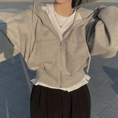 Women's Hoodie | Comfy | Oversized | Zipper Hoodie | Ladies Zip-Up Hoodies-Grace Aura