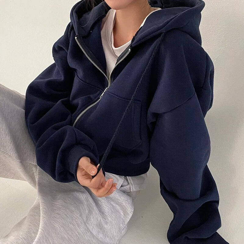 Women's Hoodie | Comfy | Oversized | Zipper Hoodie | Ladies Zip-Up Hoodies-Grace Aura