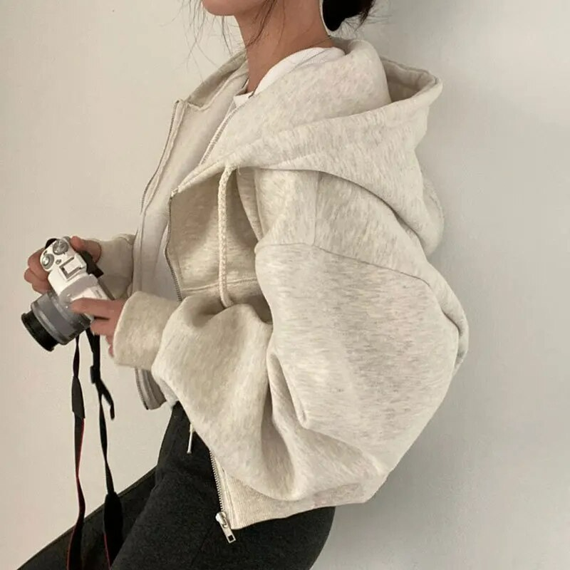 Women's Hoodie | Comfy | Oversized | Zipper Hoodie | Ladies Zip-Up Hoodies-Grace Aura