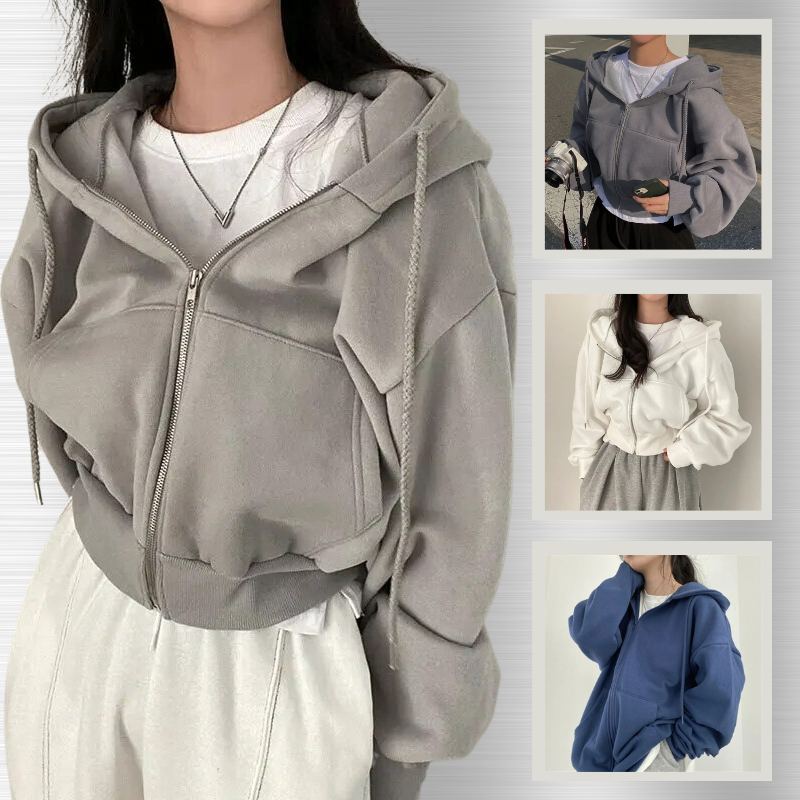 Women's Hoodie | Comfy | Oversized | Zipper Hoodie | Ladies Zip-Up Hoodies-Grace Aura