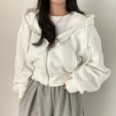 Women's Hoodie | Comfy | Oversized | Zipper Hoodie | Ladies Zip-Up Hoodies-Grace Aura