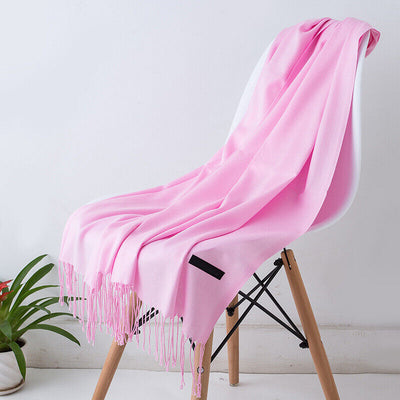 Women's Scarf - Big - Tassel - Long Scarf - Cashmere Scarf-Grace Aura