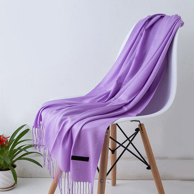 Women's Scarf - Big - Tassel - Long Scarf - Cashmere Scarf-Grace Aura