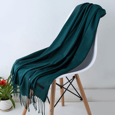 Women's Scarf - Big - Tassel - Long Scarf - Cashmere Scarf-Grace Aura