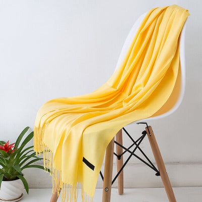 Women's Scarf - Big - Tassel - Long Scarf - Cashmere Scarf-Grace Aura