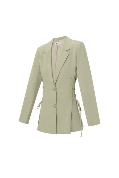 Women's Suit | Tie Waist | Wide Leg | Blazer Set | Co-Ord Set-Grace Aura