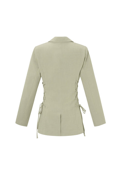 Women's Suit | Tie Waist | Wide Leg | Blazer Set | Co-Ord Set-Grace Aura