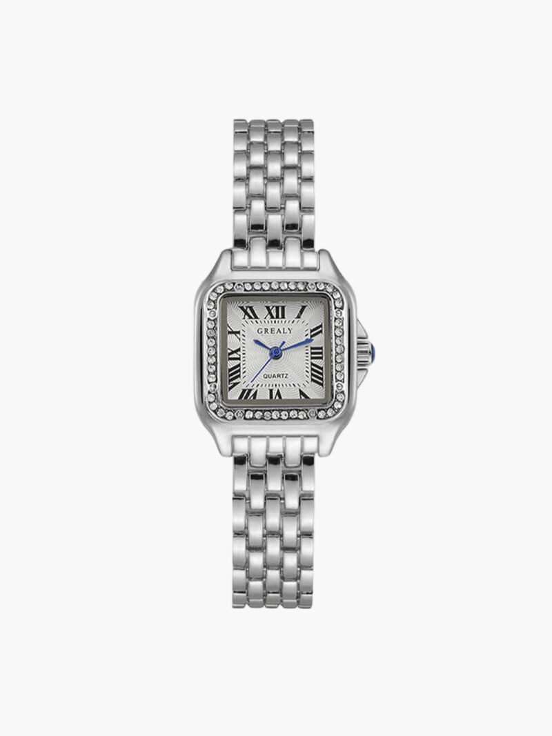 Women's Watch | Small | Diamonds | Square Watch | Quartz Watch-Grace Aura