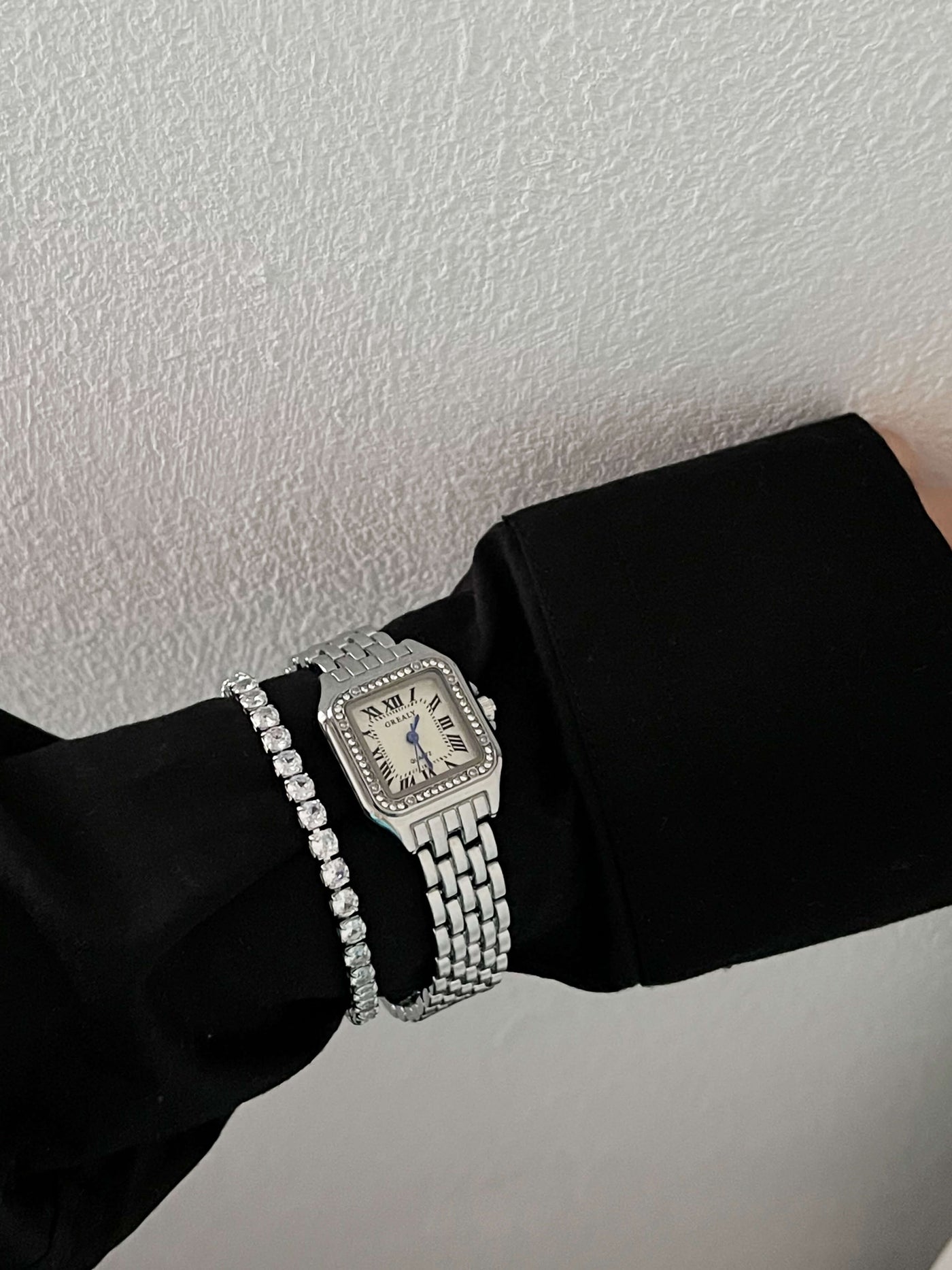 Women's Watch | Small | Diamonds | Square Watch | Quartz Watch-Grace Aura