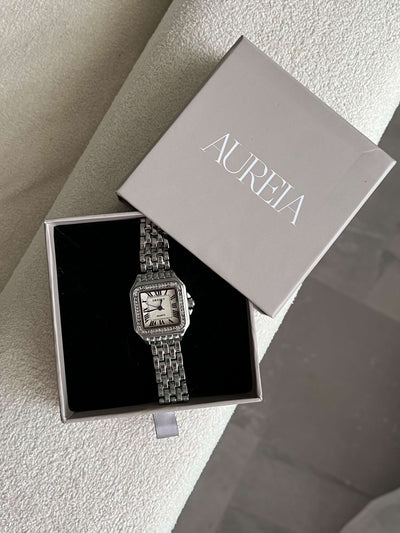 Women's Watch | Small | Diamonds | Square Watch | Quartz Watch-Grace Aura