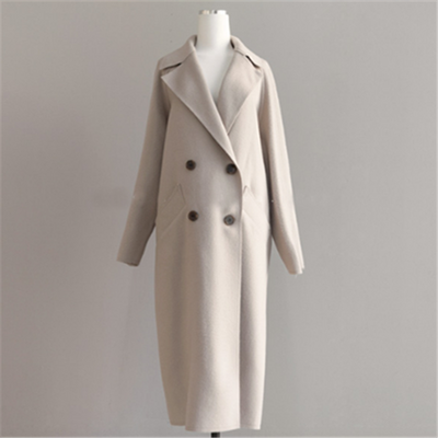 Wool Coat - Double Breasted - Belt - Woolen Jacket - Wool Overcoat Women's-Grace Aura