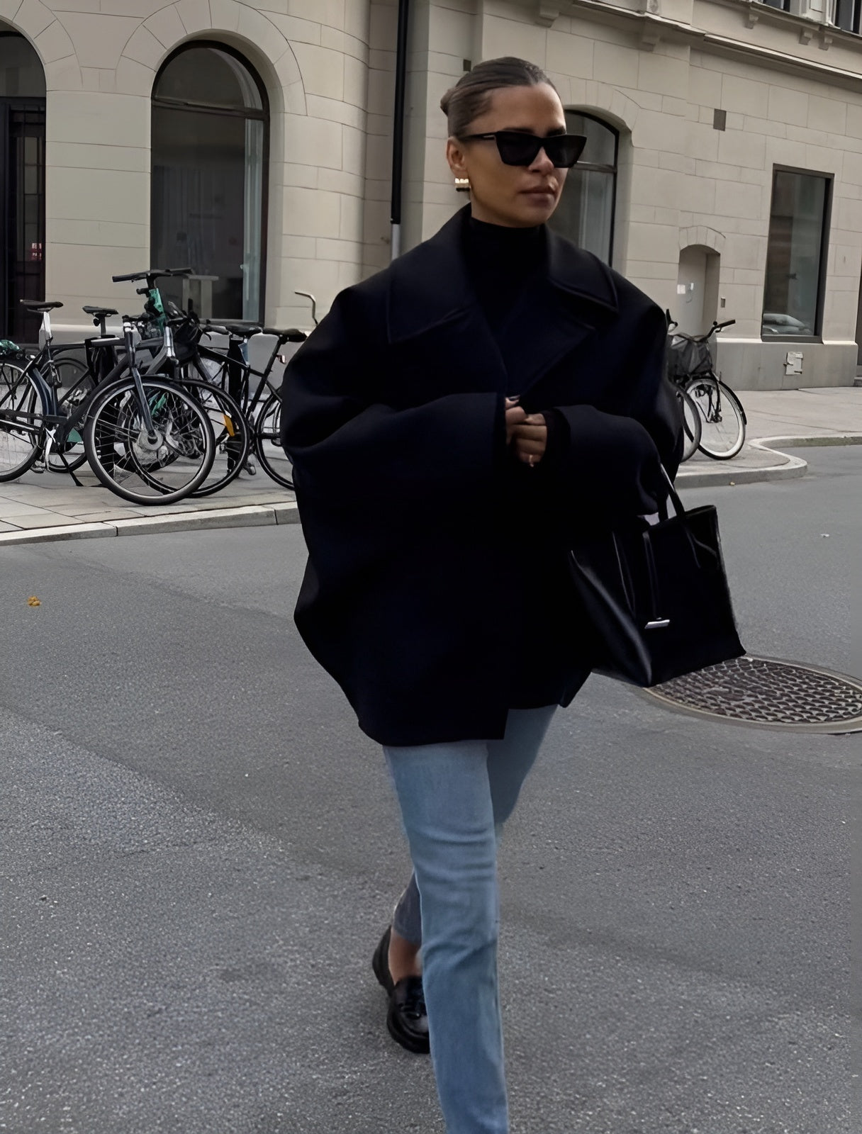 Wool Jacket | Oversized | Autumn | Woolen Coat | Women's Jackets-Grace Aura