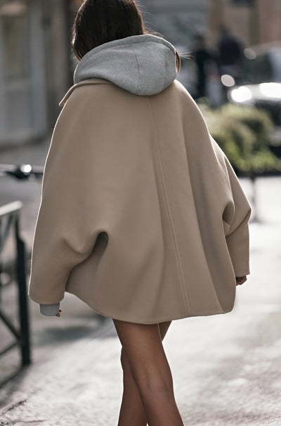 Wool Jacket | Oversized | Autumn | Woolen Coat | Women's Jackets-Grace Aura