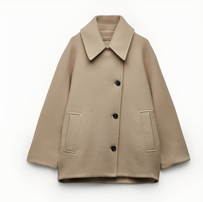 Wool Jacket | Oversized | Autumn | Woolen Coat | Women's Jackets-Grace Aura