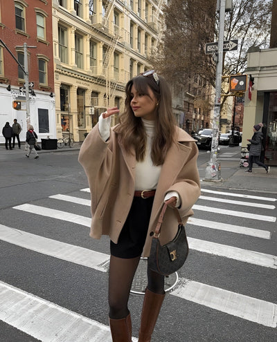 Wool Jacket | Oversized | Autumn | Woolen Coat | Women's Jackets-Grace Aura