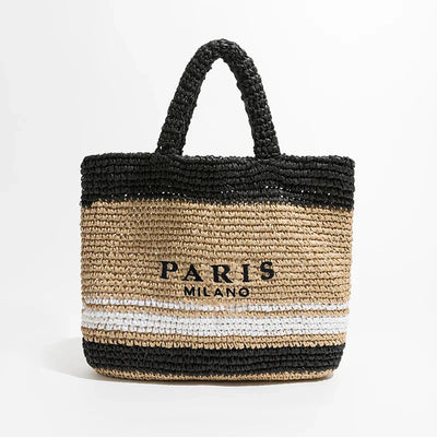 Woven Bag | Boho | Shopper | Straw Bag | Tote Bag -Grace Aura