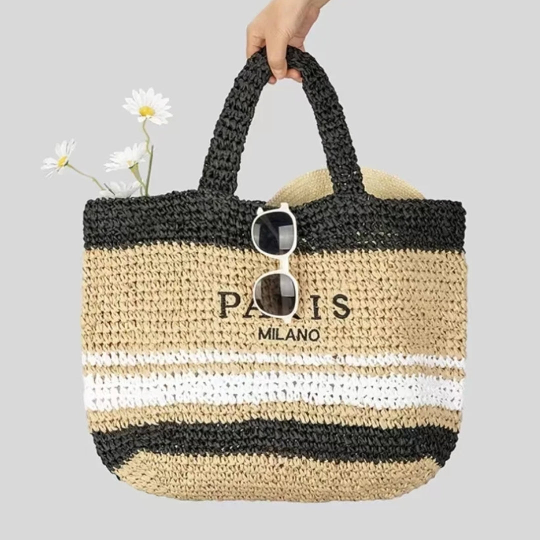 Woven Bag | Boho | Shopper | Straw Bag | Tote Bag -Grace Aura