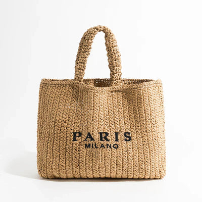 Woven Bag | Boho | Shopper | Straw Bag | Tote Bag -Grace Aura