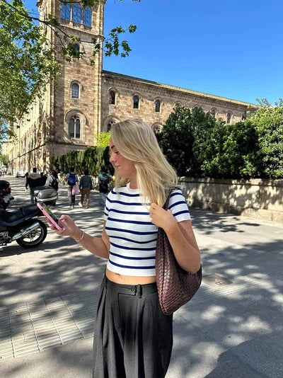 Woven Bag - Women's Woven Hobo Tote Shoulder Bag-Grace Aura