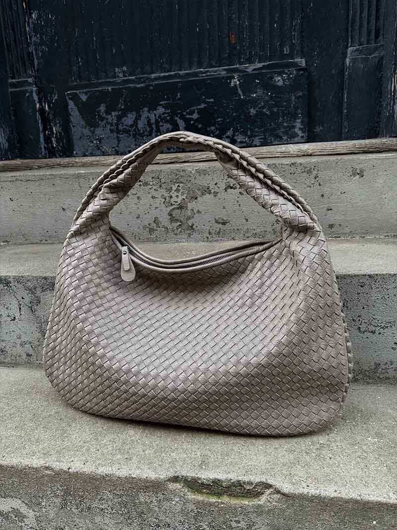 Woven Bag - Women's Woven Hobo Tote Shoulder Bag-Grace Aura