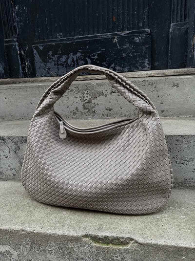 Woven Bag - Women's Woven Hobo Tote Shoulder Bag-Grace Aura