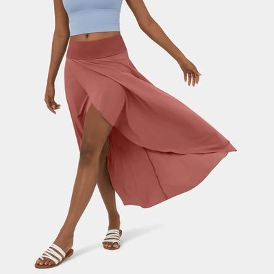Wrap Skirt - Asymmetrical - Flowy - Midi Skirt - Summer Skirt-Grace Aura