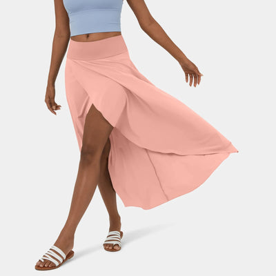 Wrap Skirt - Asymmetrical - Flowy - Midi Skirt - Summer Skirt-Grace Aura