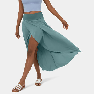 Wrap Skirt - Asymmetrical - Flowy - Midi Skirt - Summer Skirt-Grace Aura