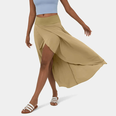 Wrap Skirt - Asymmetrical - Flowy - Midi Skirt - Summer Skirt-Grace Aura