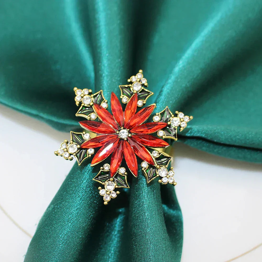 Xmas Napkin Rings | Decoration | Serviette Rings | Festive Napkin Rings | Christmas Rings for Napkins-Grace Aura