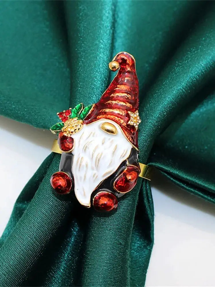 Xmas Napkin Rings | Decoration | Serviette Rings | Festive Napkin Rings | Christmas Rings for Napkins-Grace Aura