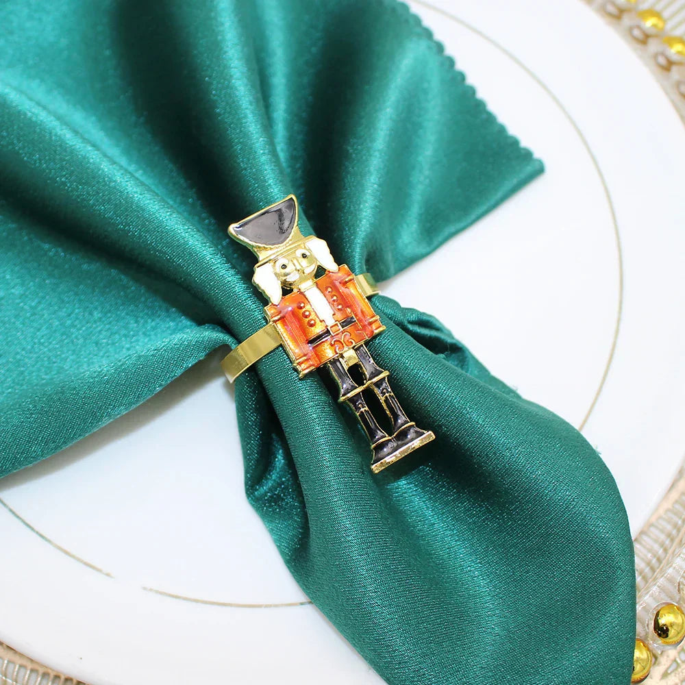 Xmas Napkin Rings | Decoration | Serviette Rings | Festive Napkin Rings | Christmas Rings for Napkins-Grace Aura