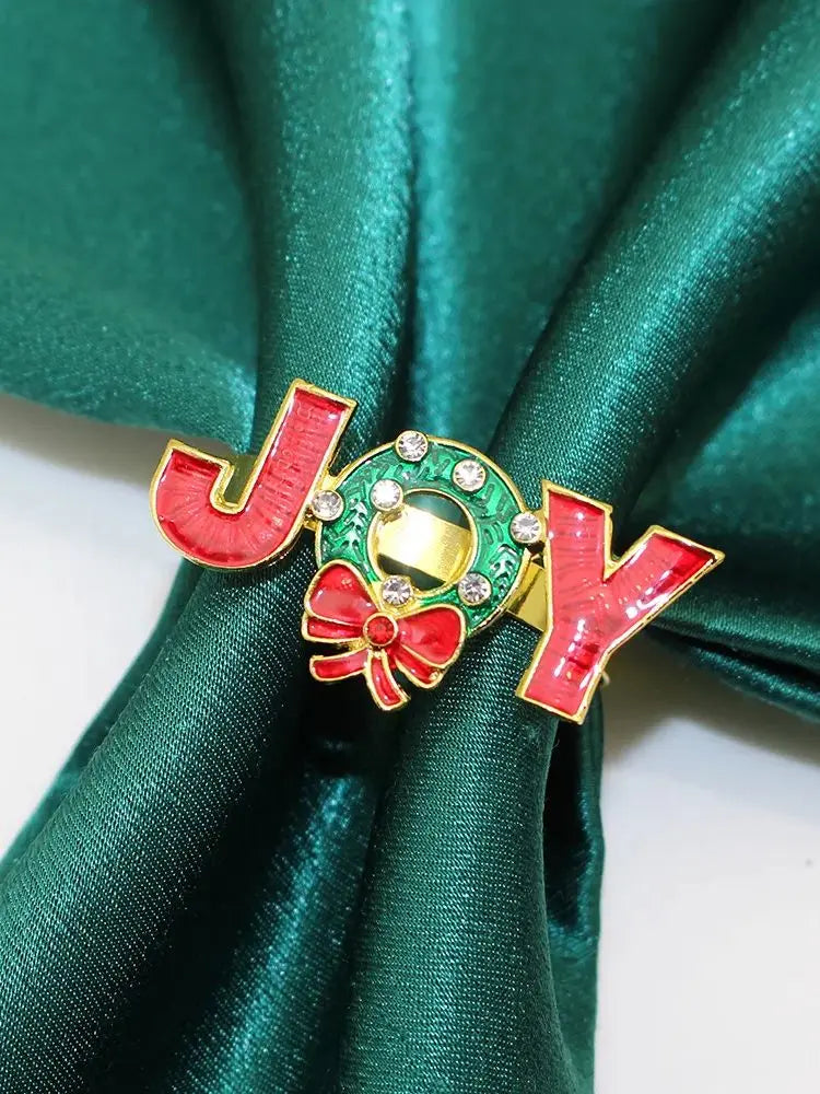 Xmas Napkin Rings | Decoration | Serviette Rings | Festive Napkin Rings | Christmas Rings for Napkins-Grace Aura