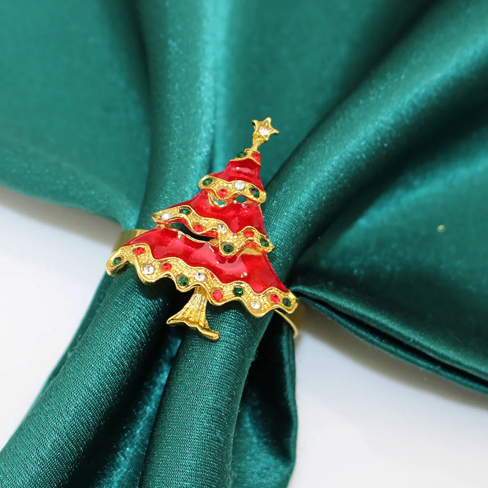 Xmas Napkin Rings | Decoration | Serviette Rings | Festive Napkin Rings | Christmas Rings for Napkins-Grace Aura