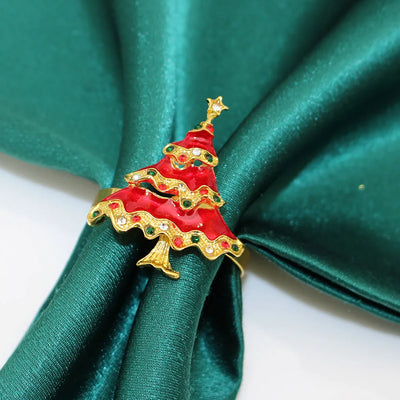Xmas Napkin Rings | Decoration | Serviette Rings | Festive Napkin Rings | Christmas Rings for Napkins-Grace Aura