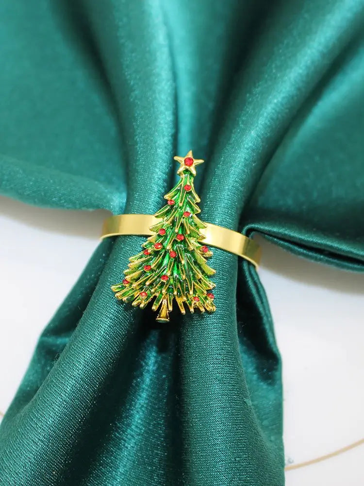 Xmas Napkin Rings | Decoration | Serviette Rings | Festive Napkin Rings | Christmas Rings for Napkins-Grace Aura