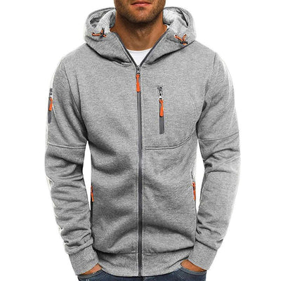 Zipper Hoodie - Casual - Warm - Zip-Up Hoodie - Men's Hoodie-Grace Aura