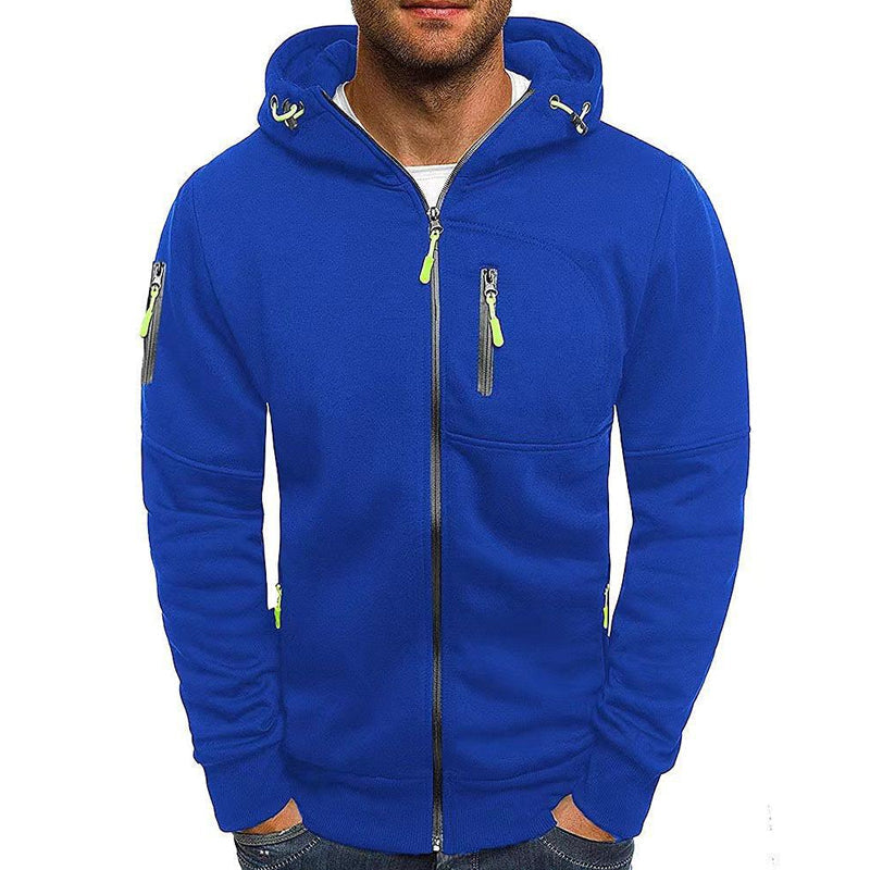 Zipper Hoodie - Casual - Warm - Zip-Up Hoodie - Men's Hoodie-Grace Aura