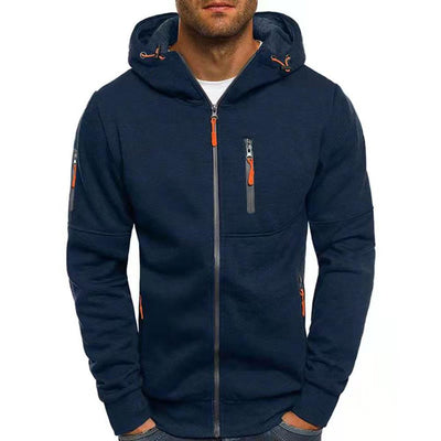 Zipper Hoodie - Casual - Warm - Zip-Up Hoodie - Men's Hoodie-Grace Aura