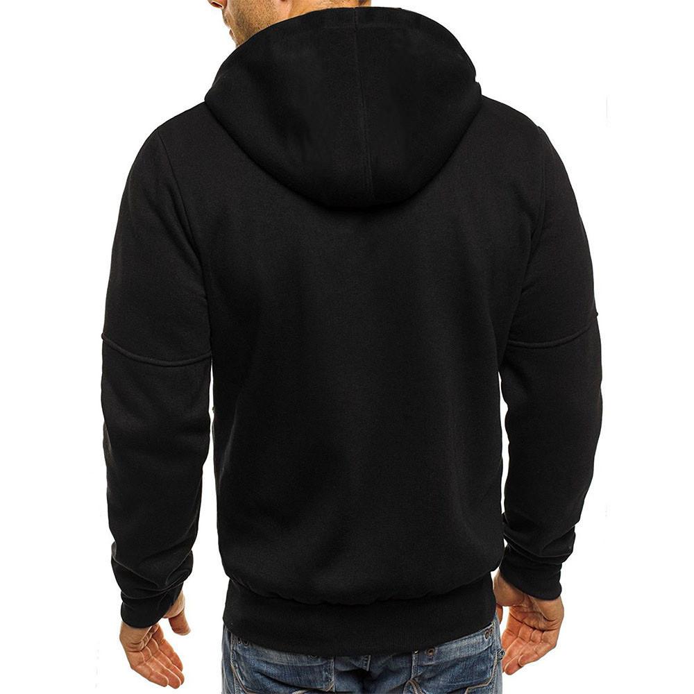 Zipper Hoodie - Casual - Warm - Zip-Up Hoodie - Men's Hoodie-Grace Aura