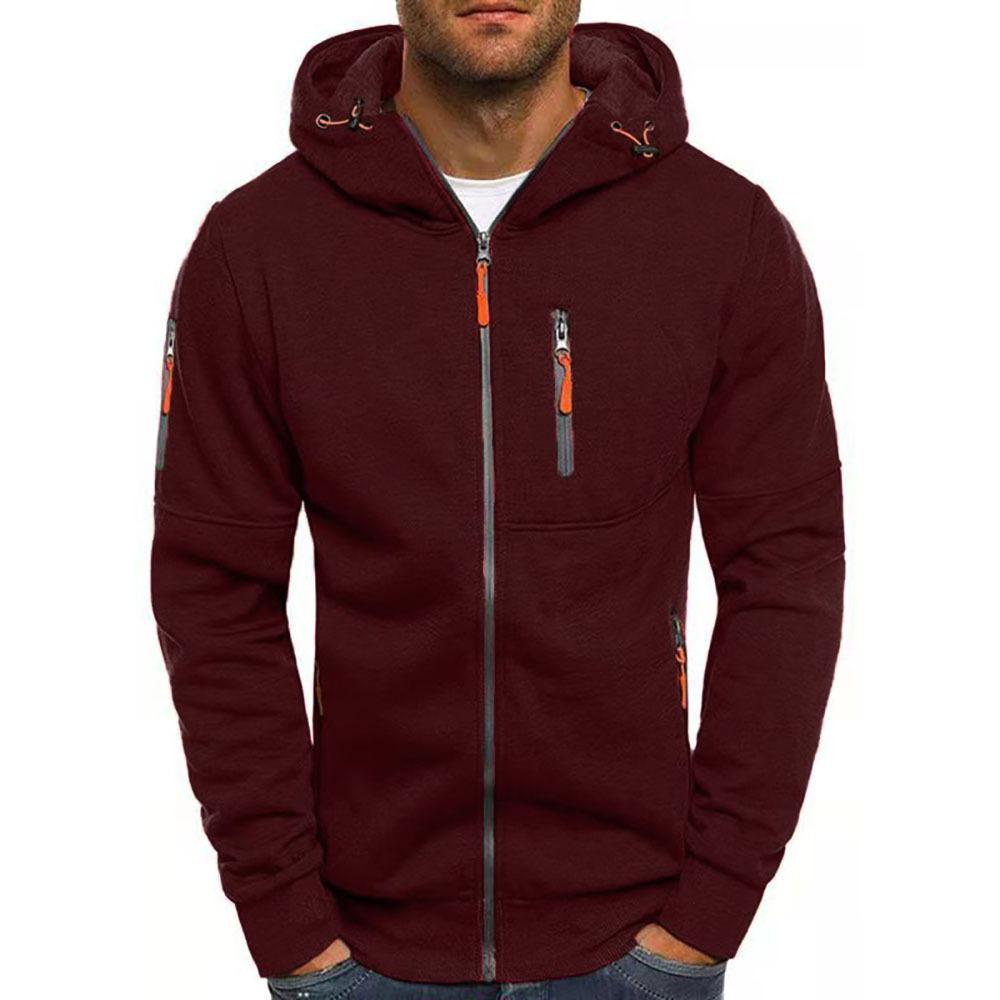 Zipper Hoodie - Casual - Warm - Zip-Up Hoodie - Men's Hoodie-Grace Aura