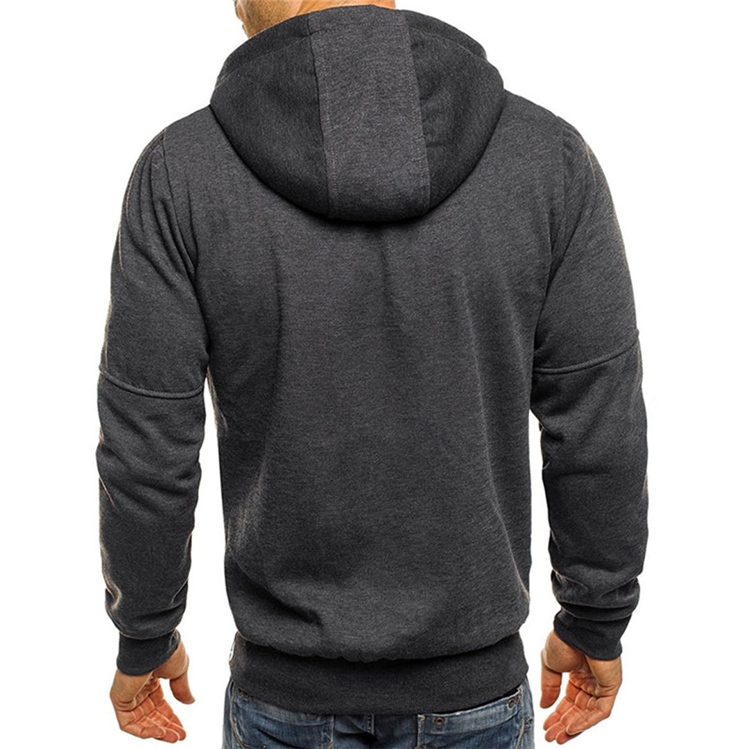 Zipper Hoodie | Warm | Pockets | Zip-Up Hoodie | Men's Hoodie-Grace Aura