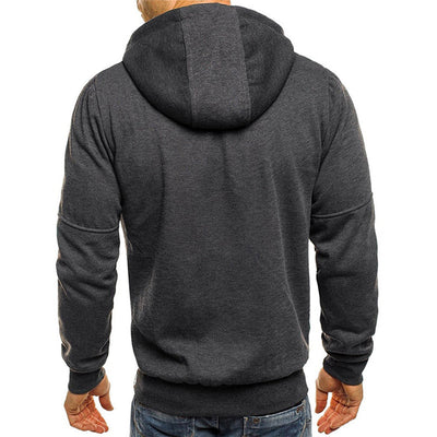 Zipper Hoodie | Warm | Pockets | Zip-Up Hoodie | Men's Hoodie-Grace Aura
