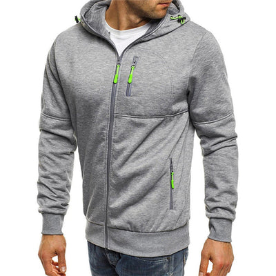 Zipper Hoodie | Warm | Pockets | Zip-Up Hoodie | Men's Hoodie-Grace Aura