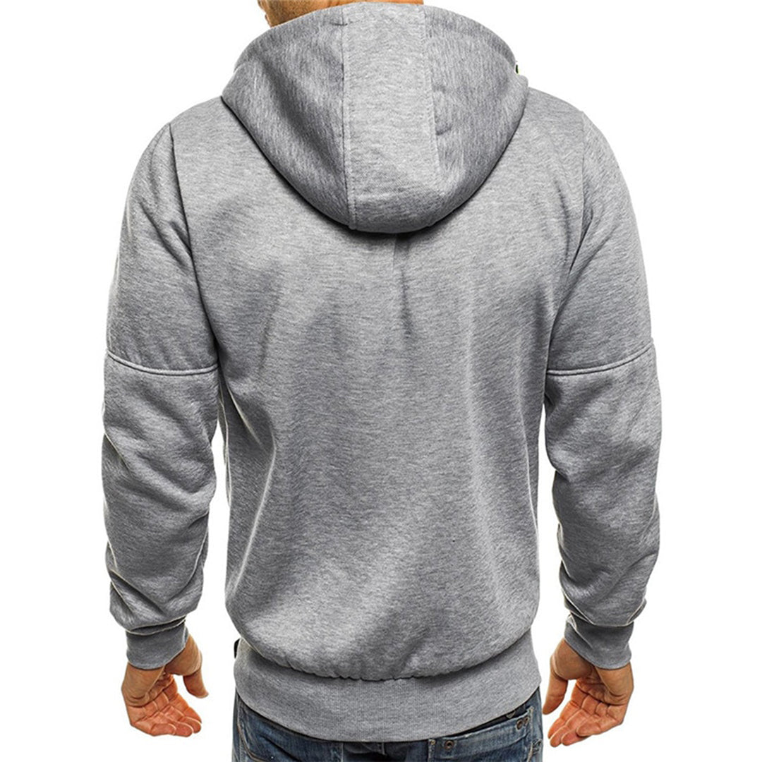Zipper Hoodie | Warm | Pockets | Zip-Up Hoodie | Men's Hoodie-Grace Aura